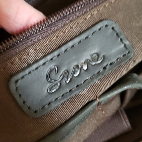 S-ZONE Genuine Leather Tote Bag/Work Shoulder Crossbody ~ Black - Picture 8 of 10